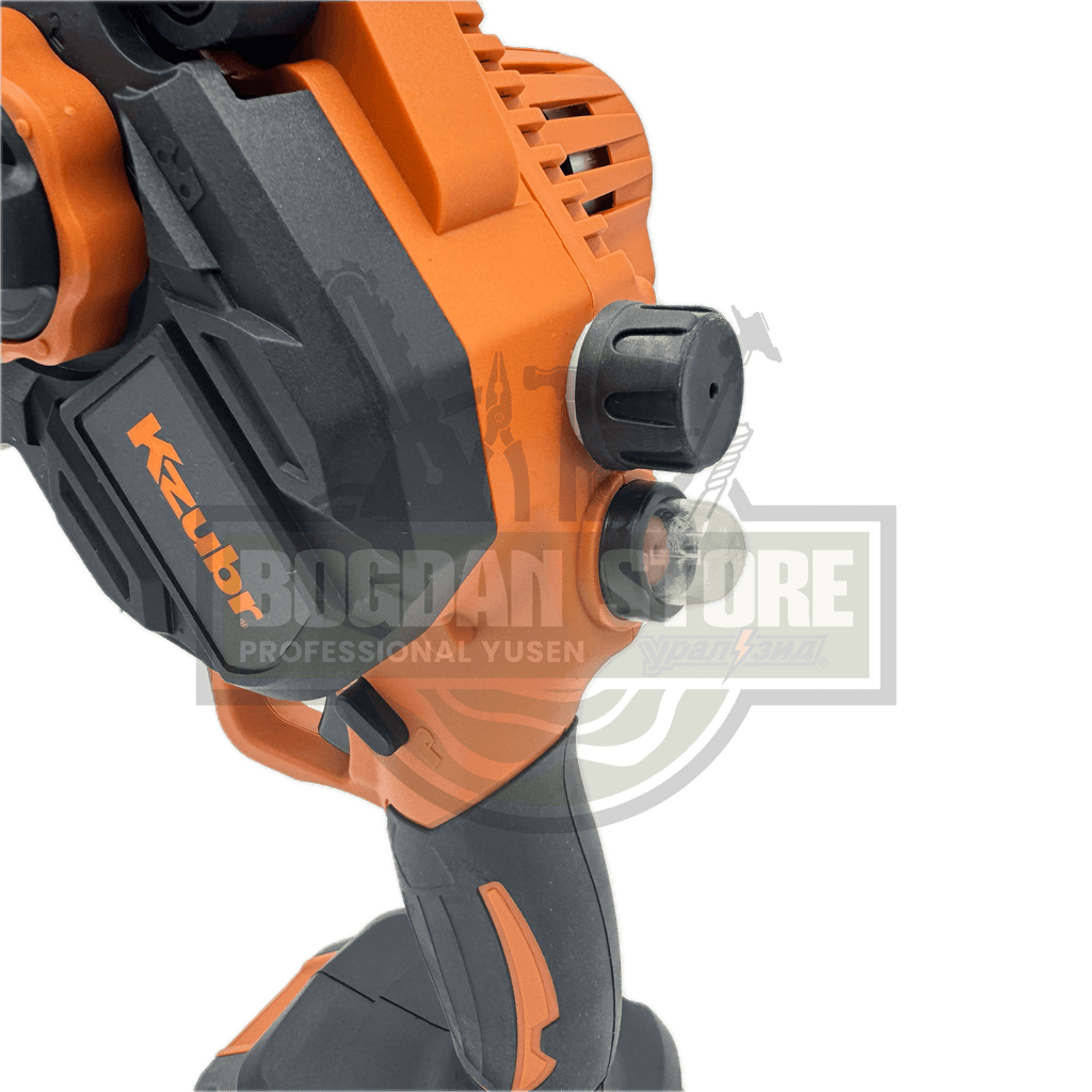 Mini fierastrau (mini drujba) cu 2 acumulatori Kzubr KLECS-21V-6” K10027, 21V, Rezervor ulei - sistem de ungere, Lama 20cm