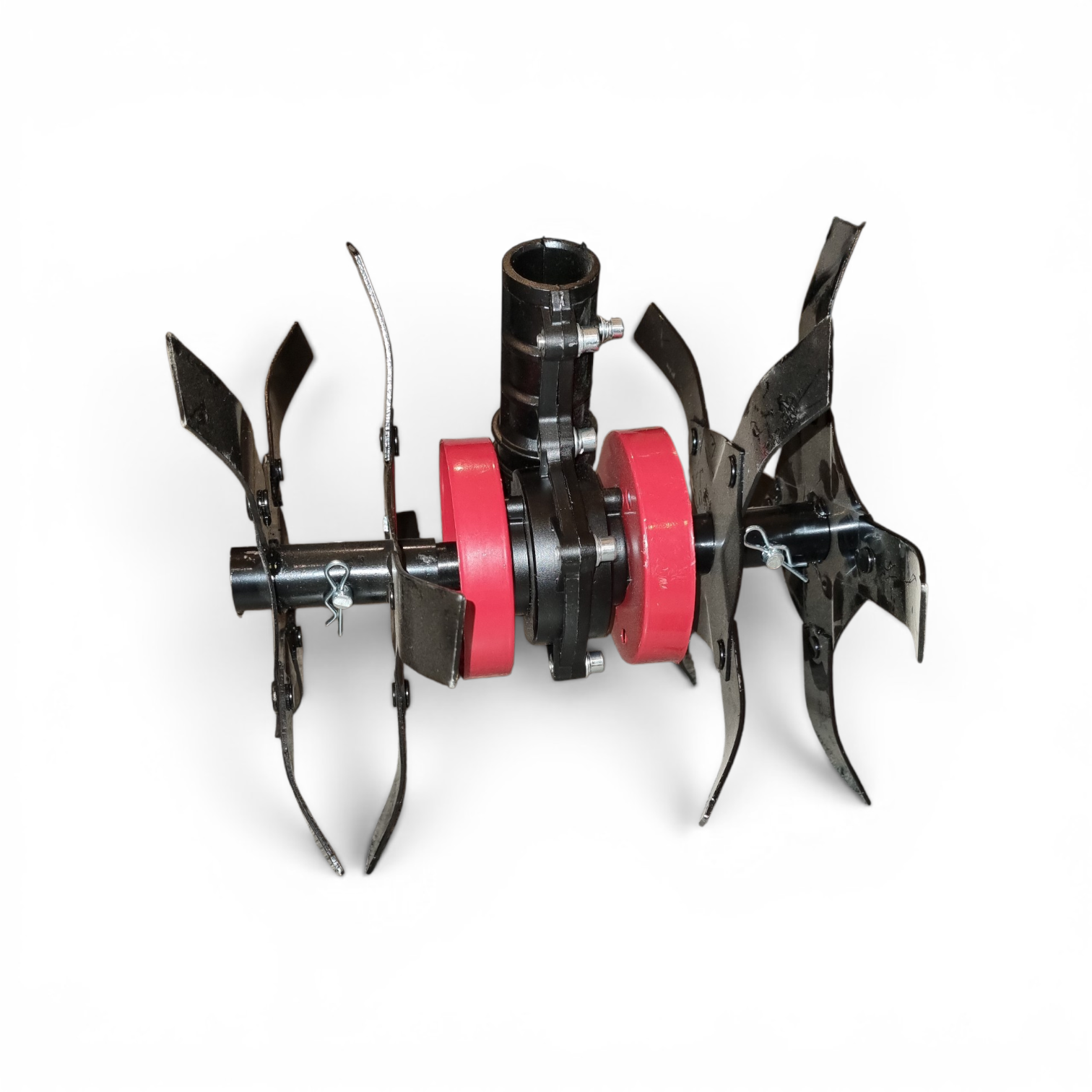 Accesoriu Cultivator pentru Motocositoare, Transmisie 28 mm cu 9 Canale, Cultivator cu 4 Stele, Lățime tăiere 30 cm