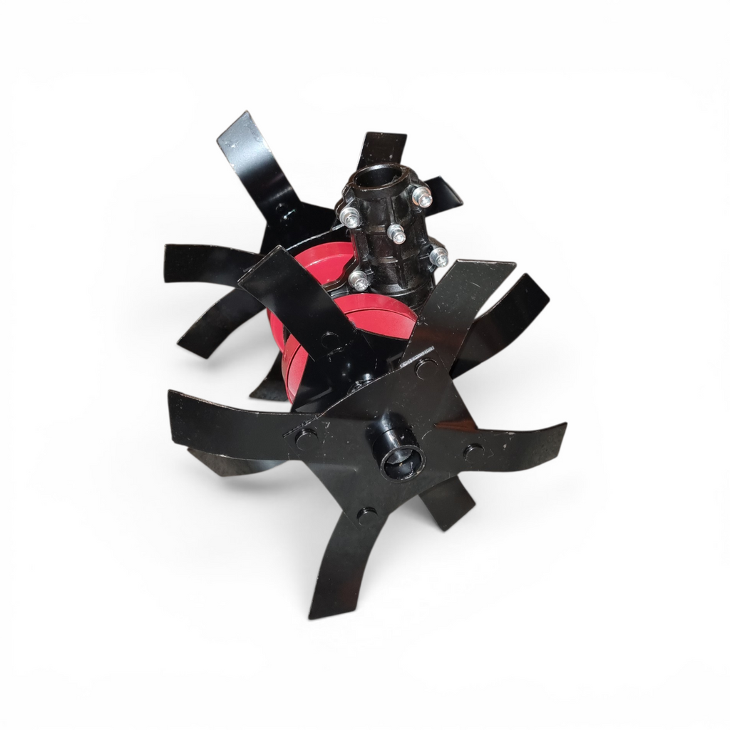 Accesoriu Cultivator pentru Motocositoare, Transmisie 28 mm cu 9 Canale, Cultivator cu 4 Stele, Lățime tăiere 30 cm
