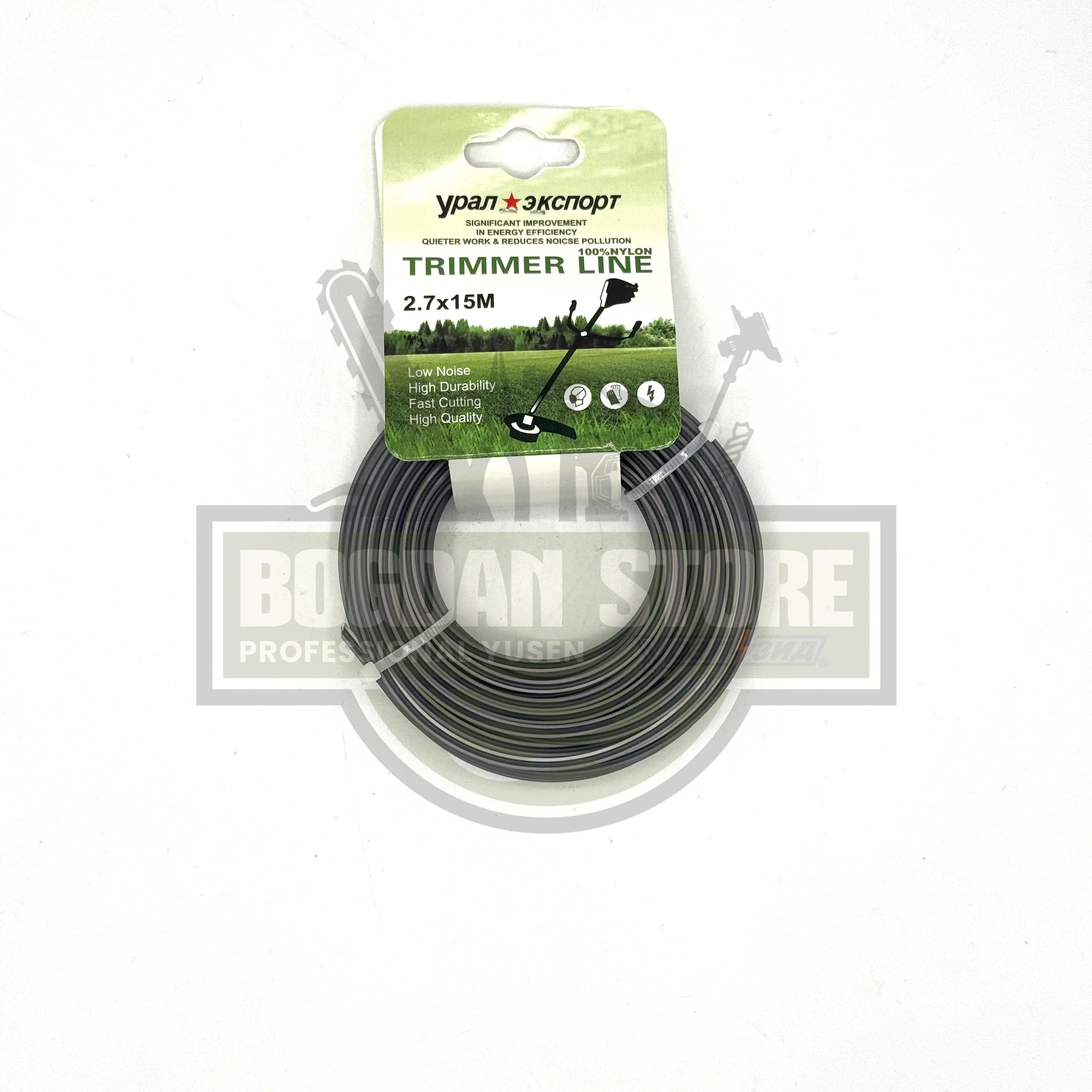 Fir motocoasa / trimmer 2.7x15m Patrat