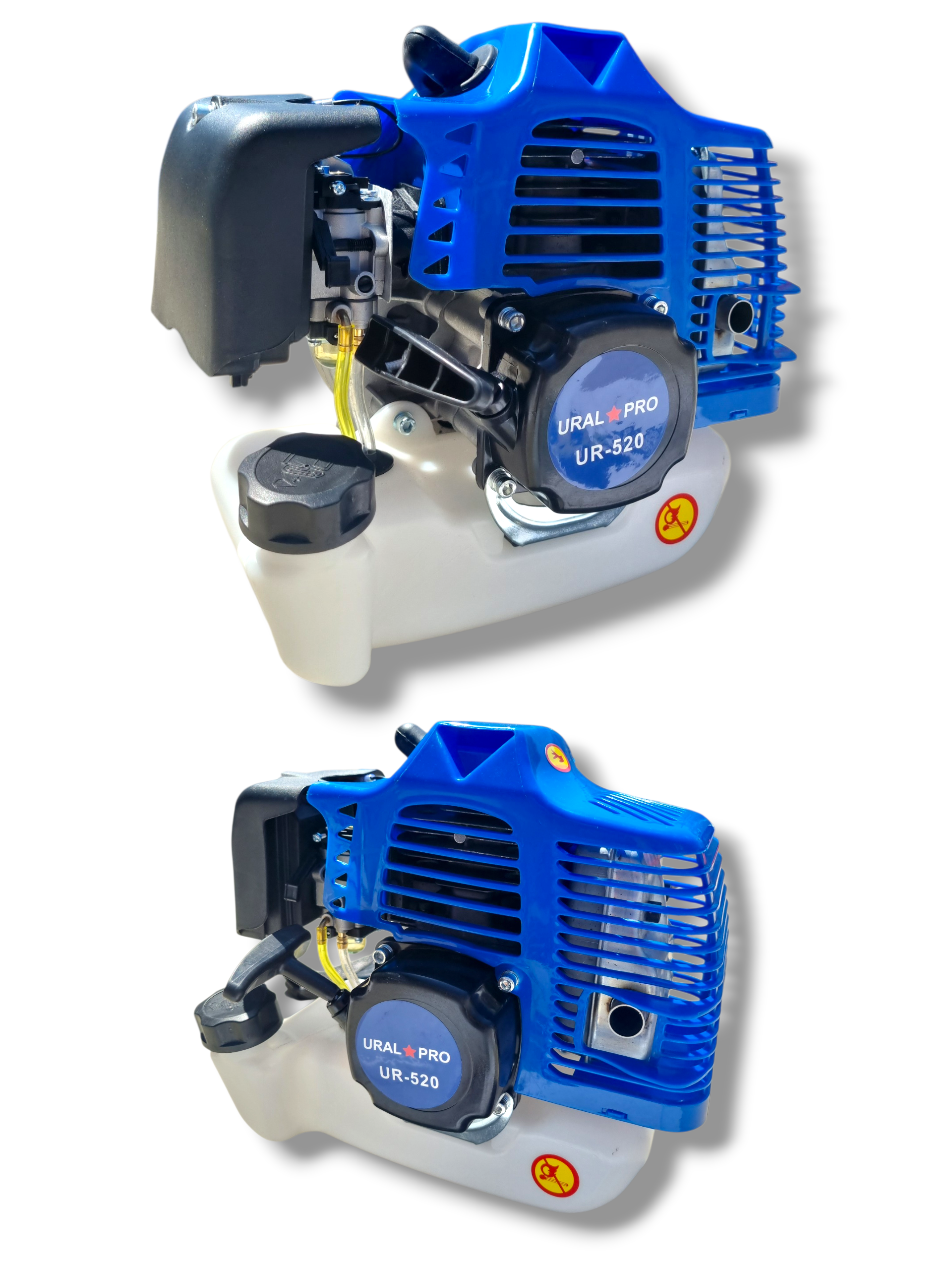 Motocositoare (motocoasa) de Umăr Ural Pro UR-520, Motor 2 Timpi, 6000W, Albastru, cod 3-27C