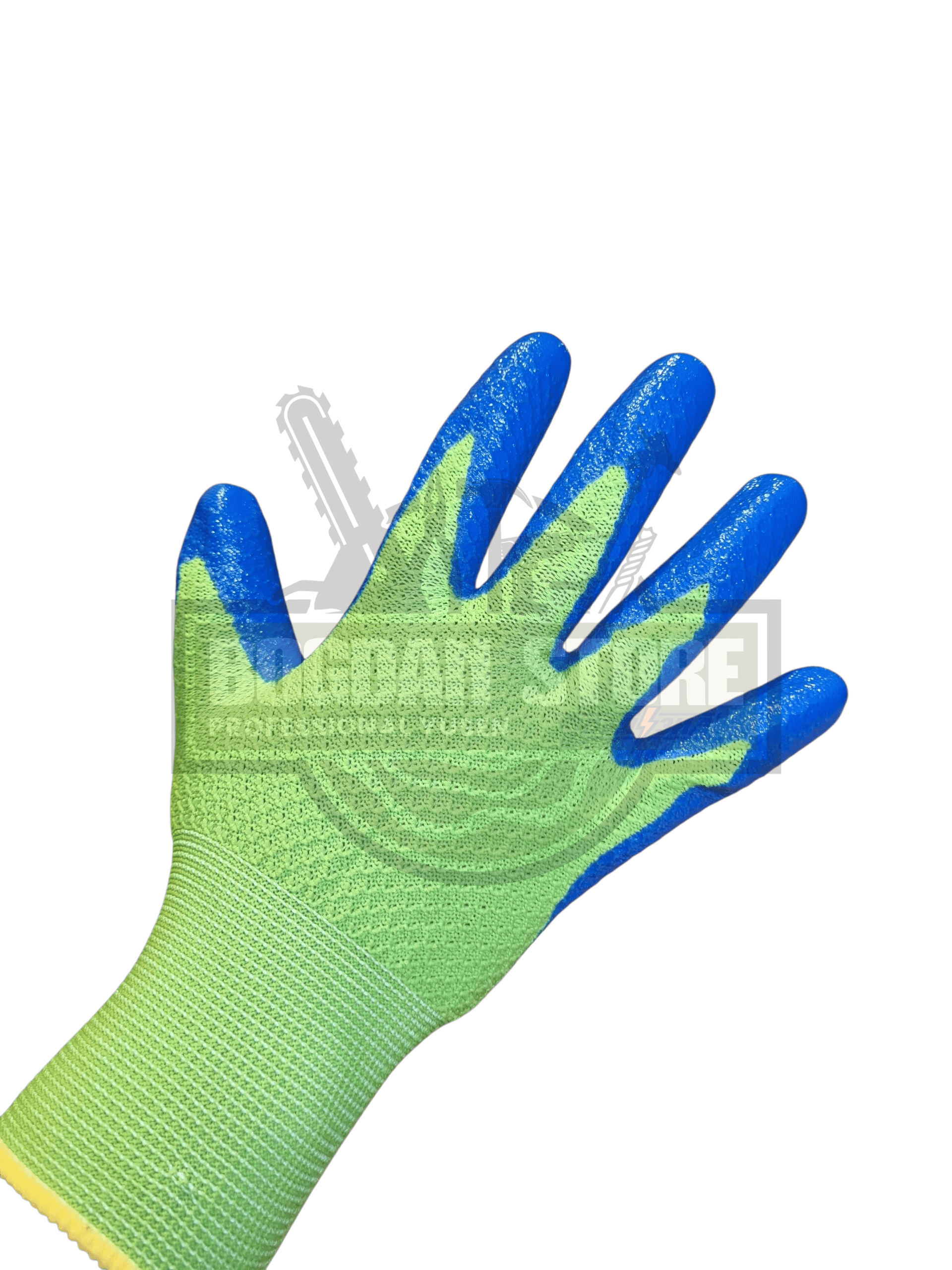 Manusi lucru Verde-Albastru - SET 12 PERECHI