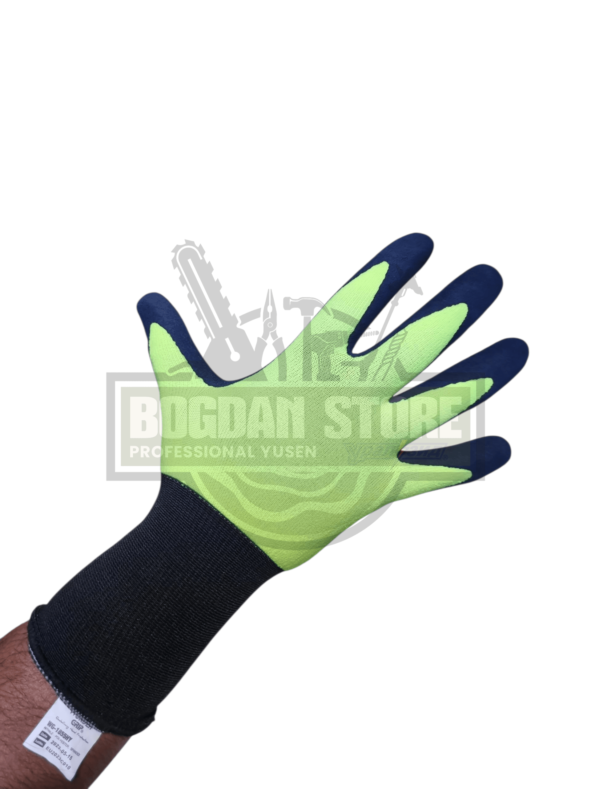 MANUSI VERDE FOSFORESCENT - SET 12 PERECHI