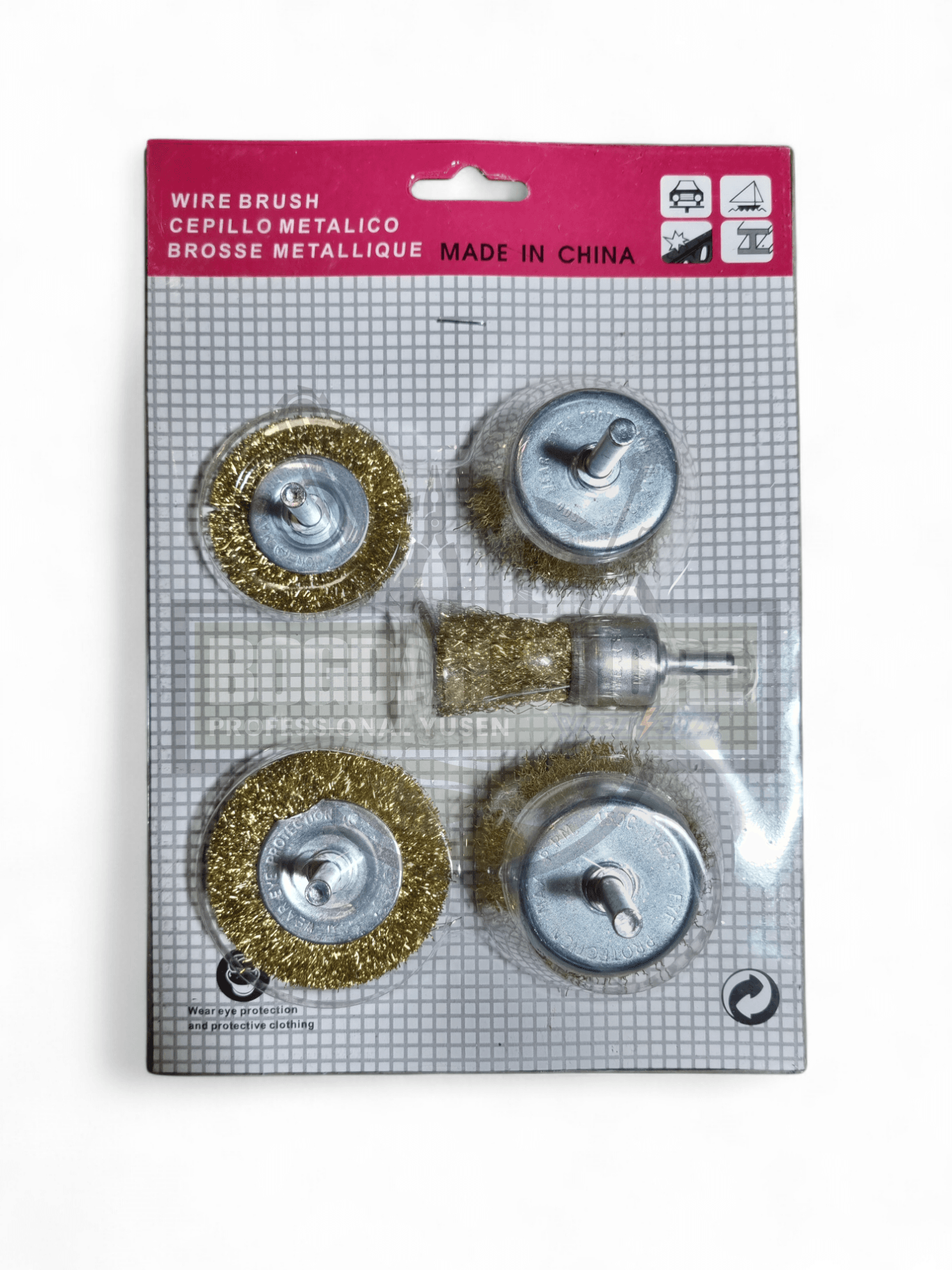 Set 5 Perii de Sarma cu Tija pentru Bormasina