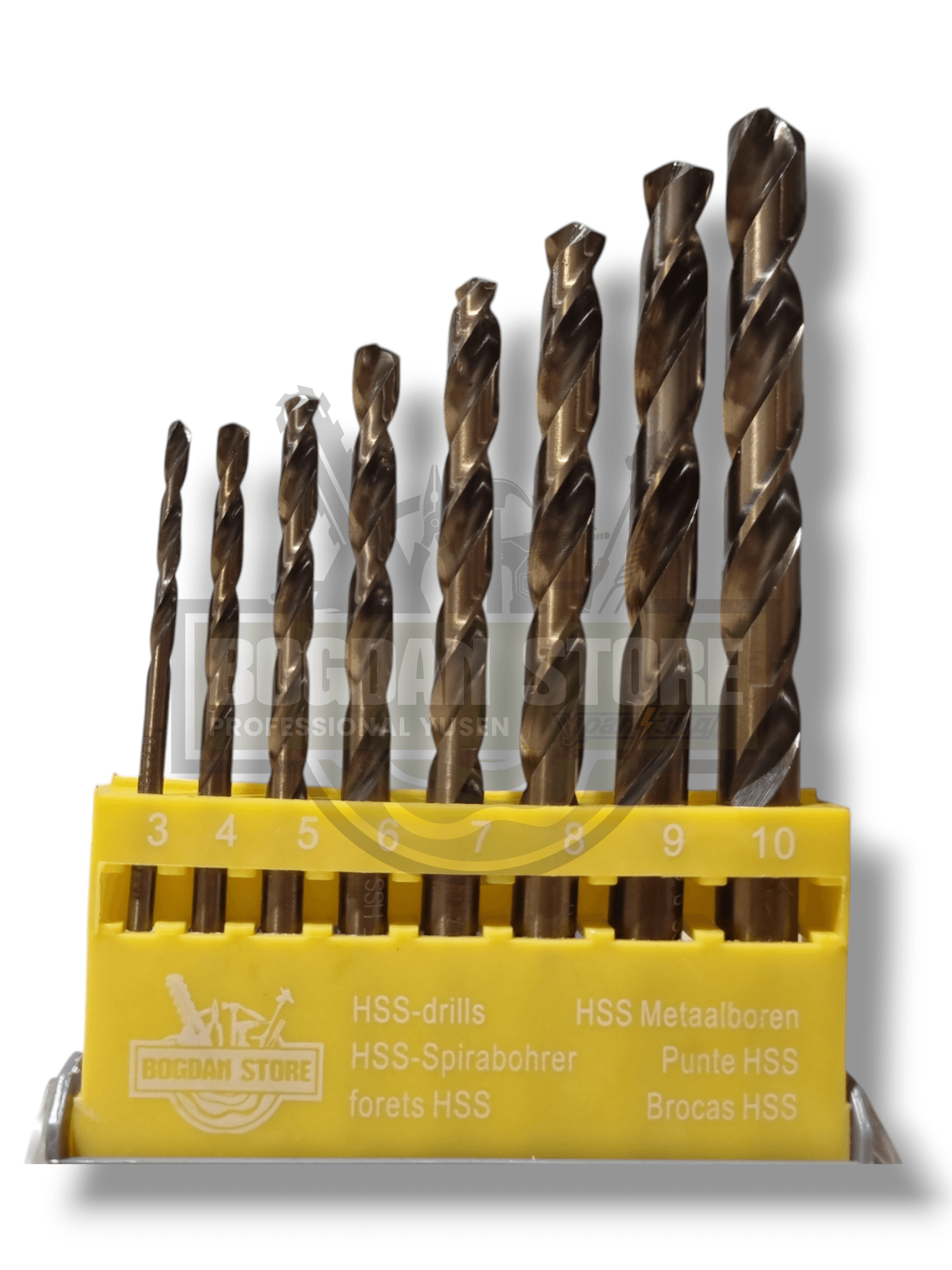 Set 8 Burghie - HSS METAL M2 (3-10mm)