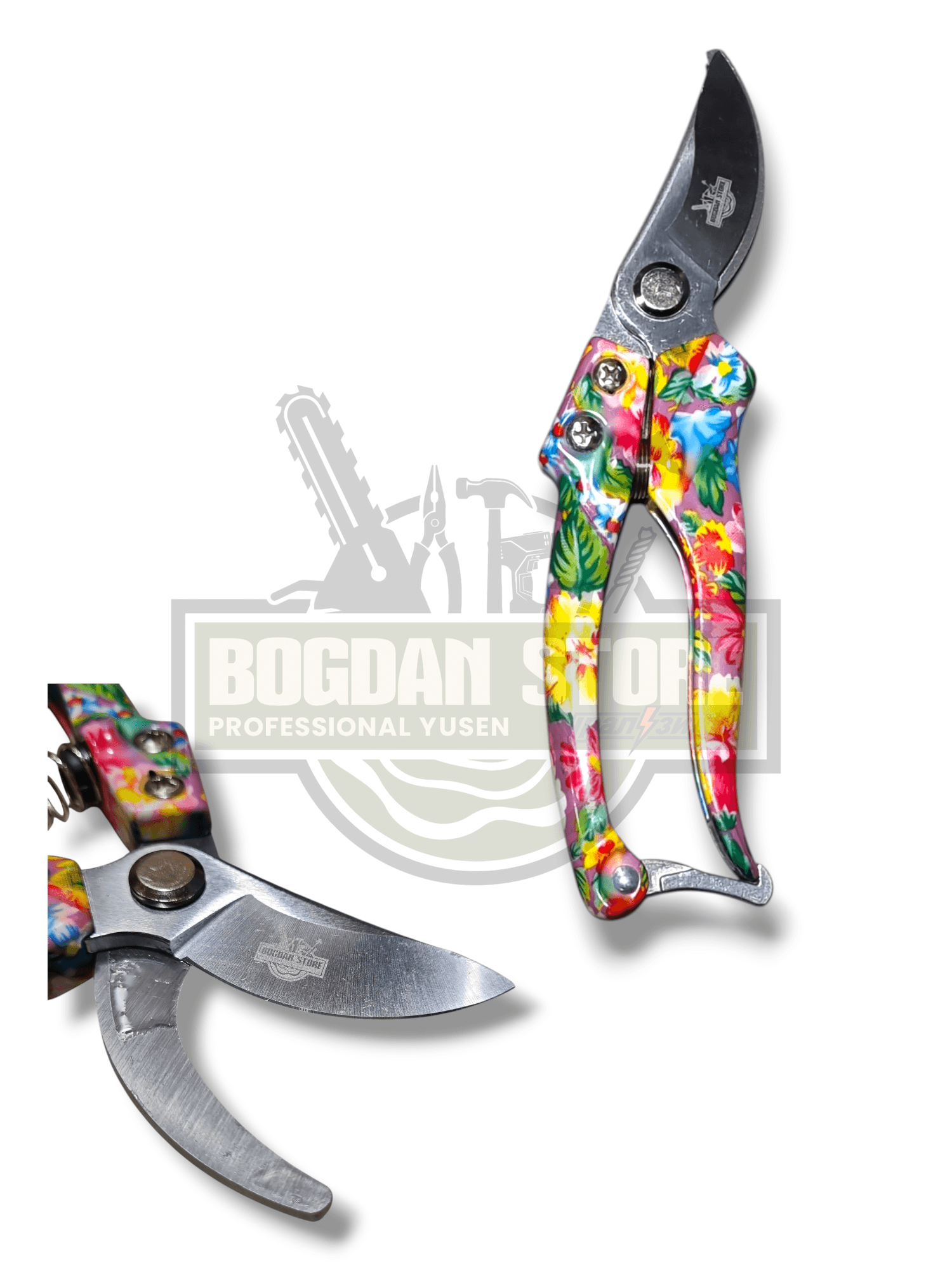 Foarfeca de Vie / gradina, Model Mic cu Design Floral 5-20