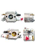Carburator Husqvarna 345, 340, 350, 346XP, 353 – Model cu 2 Țevi Metalice, Sistem de Amorsare