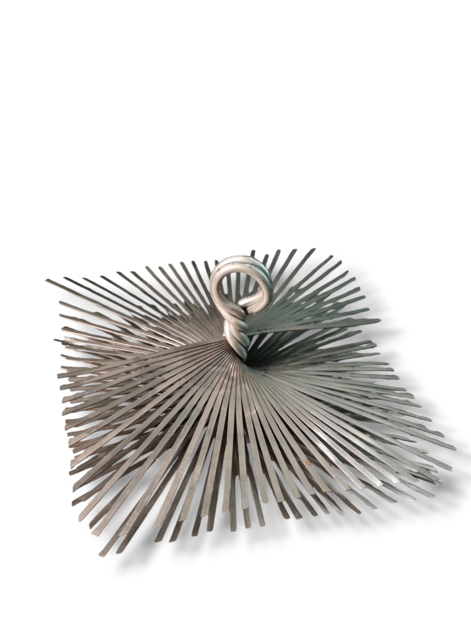 Perie Centrală Pătrată Metalică – Diagonală 20 cm, Perii din Oțel