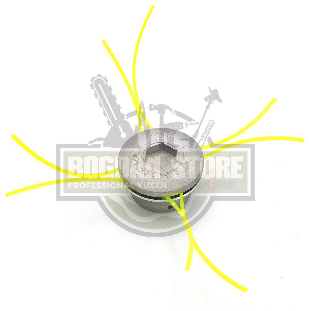 CAP TAMBUR / MOSOR MOTOCOASA CU FIR DIN ALUMINIU TIP CIUPERCA, MANUAL, M10X1.25