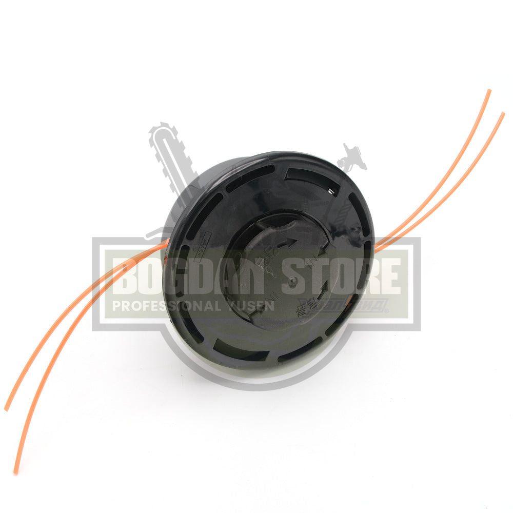 CAP TAMBUR / MOSOR MOTOCOASA CU DUBLU FIR, EASY LOAD, MODEL NEGRU, (PIULITA 10 X 1.25)