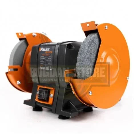 Polizor de banc Kzubr KBG-150 K10422, 250W, 2950RPM, Diametru disc 150mm, Protectie transparenta disc