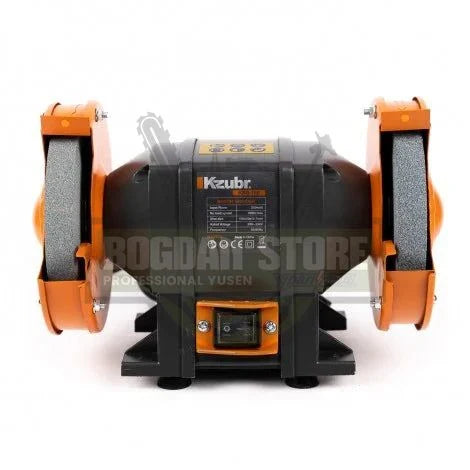 Polizor de banc Kzubr KBG-150 K10422, 250W, 2950RPM, Diametru disc 150mm, Protectie transparenta disc