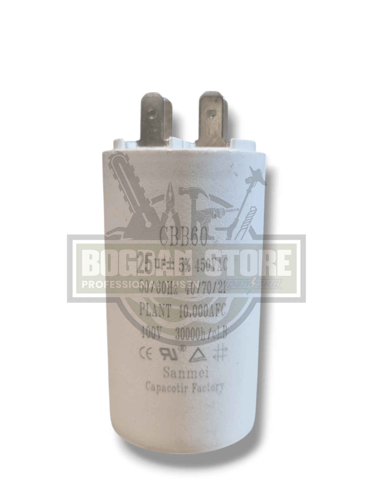 Condensator CBB60 - 25uF, 450VAC, 400V