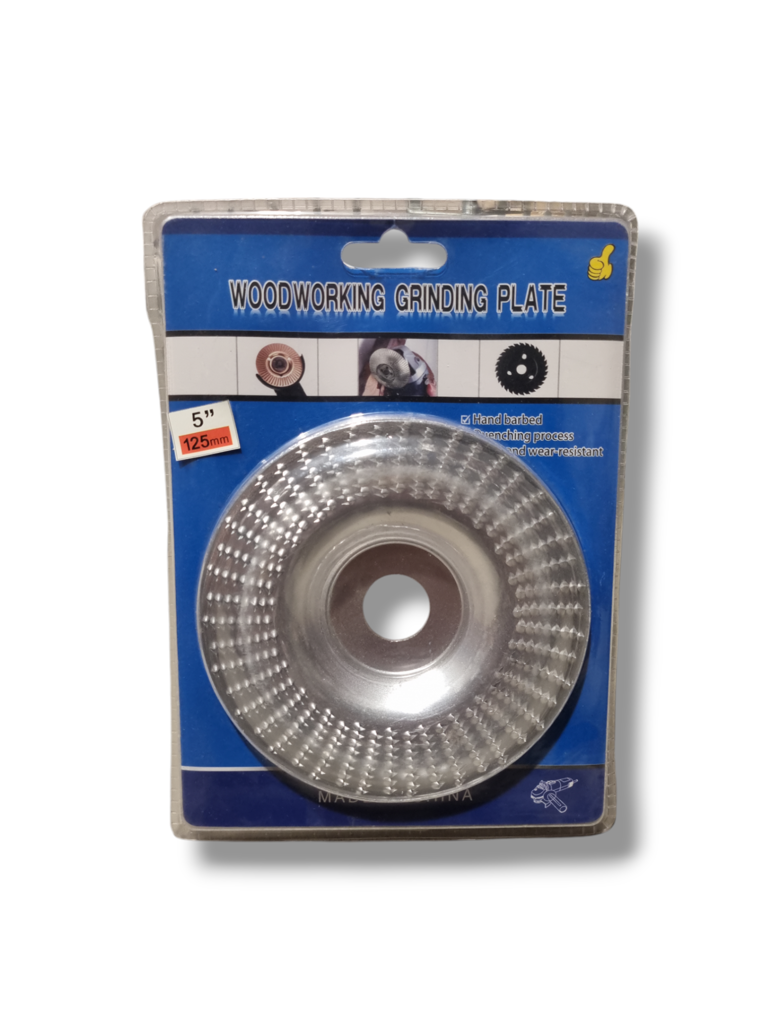 Disc Răzătoare pentru Lemn 125 x 22.23mm, Profil Plat