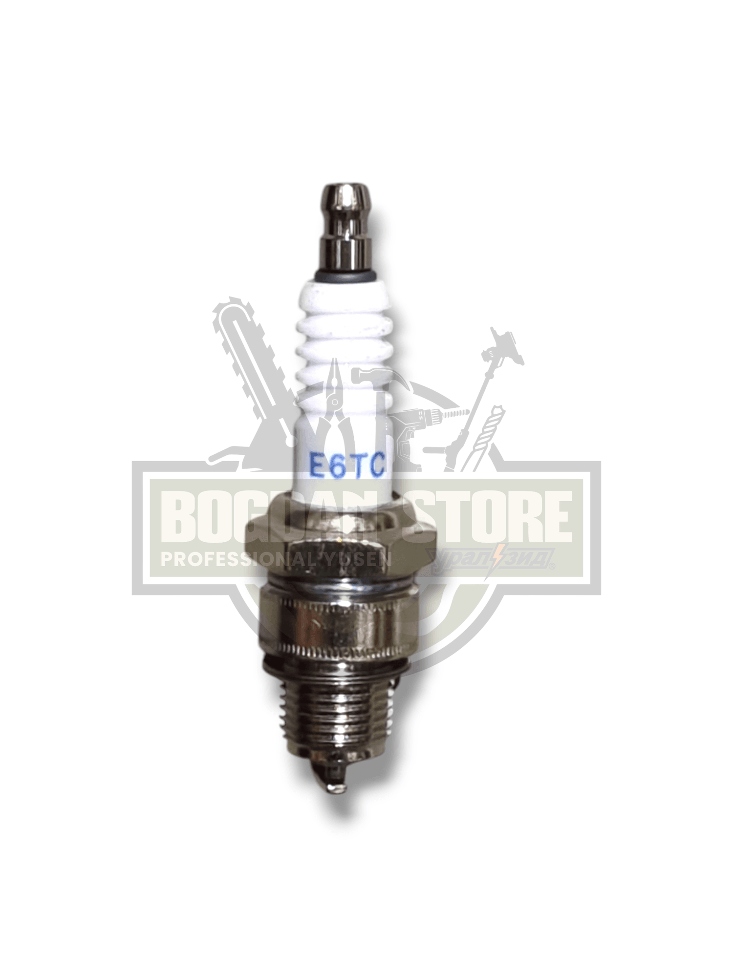 Bujie E6TC – Set 10 Bucăți, Compatibilă Motoare 2 Timpi și 4 Timpi